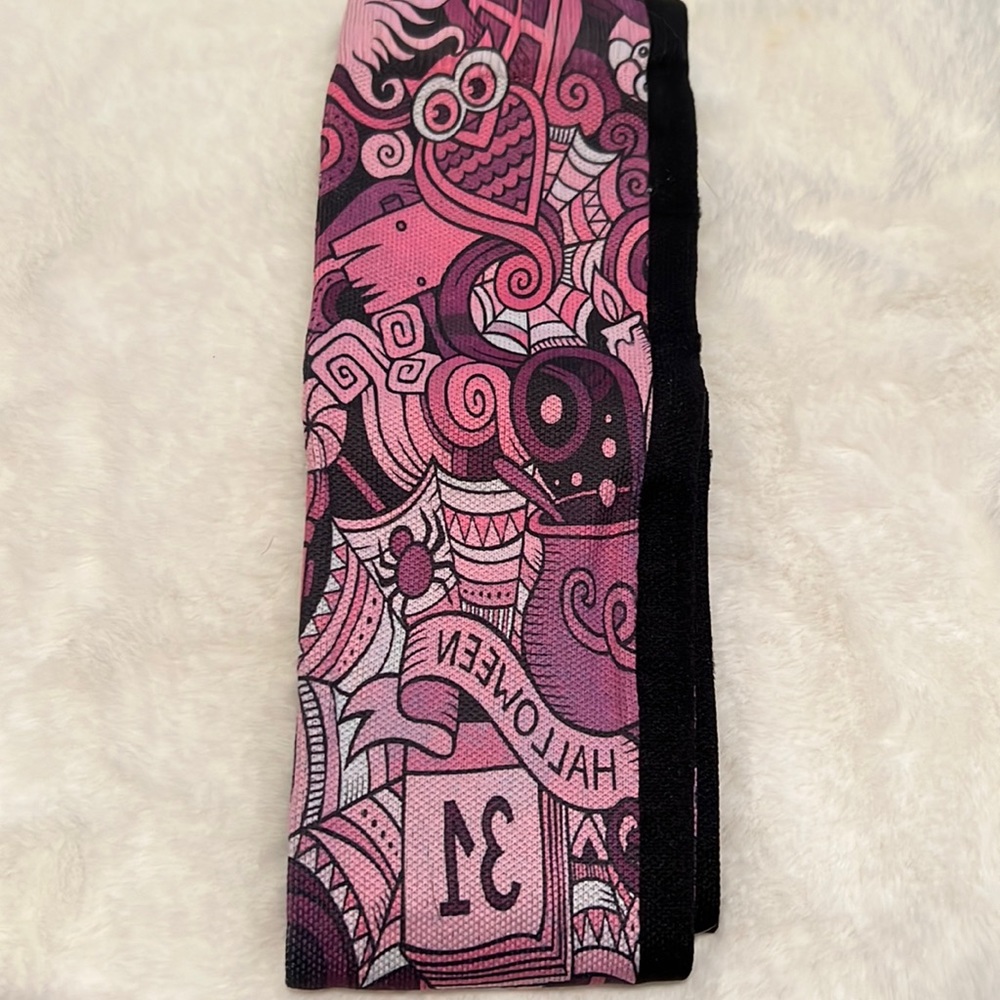 Crazy compression purple Halloween socks
